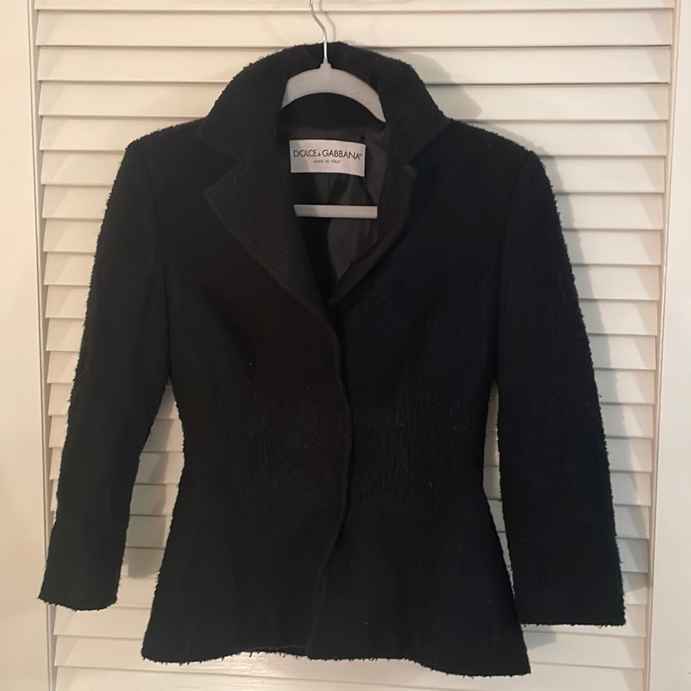 Dolce & Gabbana Black Fitted Jacket